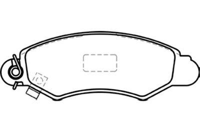 Kavo Parts Stabdžių trinkelių rinkinys, diskinis stabdys