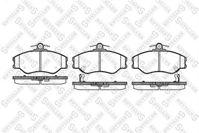 Комплект тормозных колодок, дисковый тормоз STELLOX 505 002-SX для HYUNDAI PORTER
