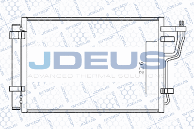 JDEUS M-7540280 Радіатор кондиціонера 