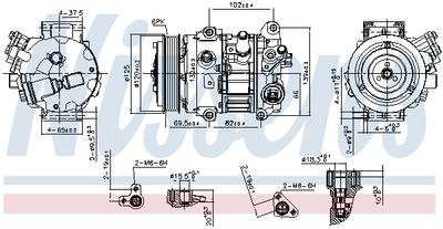 COMPRESOR CLIMATIZARE NISSENS 890803 5