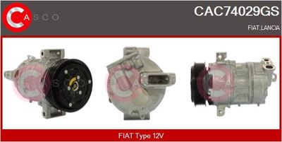 CASCO CAC74029GS Компрессор кондиционера  для LANCIA DELTA III (844_) 1.9 D Multijet (844.AXE1A)