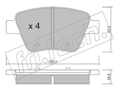 Jarrupala, levyjarru fri.tech. 906.0 – VW, AUDI, SEAT, SKODA