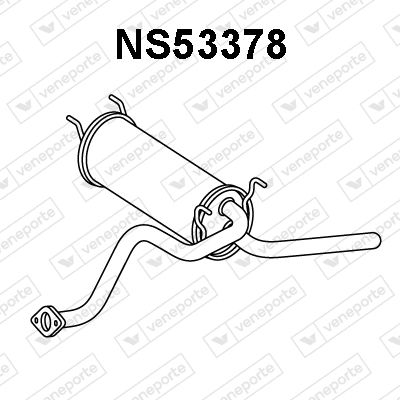 Глушитель выхлопных газов конечный VENEPORTE NS53378 для NISSAN SERENA