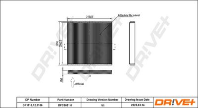 FILTER INNENRAUMLUFT DR!VE+ DP1110121106