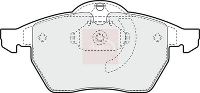 APEC Brake Pad Set, disc brake PAD941