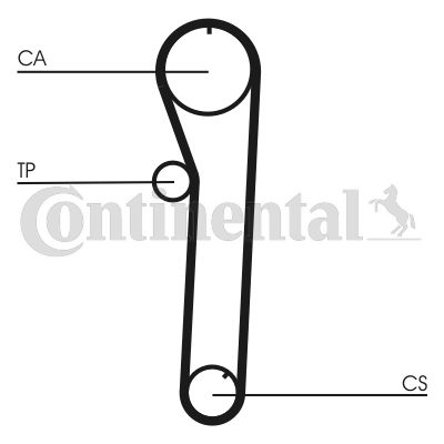 CONTINENTAL CTAM CT698 Ремень ГРМ  для ROVER 2000-3500 (Ровер 2000-3500)