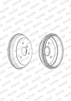 BREMSTROMMEL FERODO FDR329263 3
