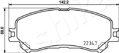 Brake Pad Set, disc brake 50-00-0707