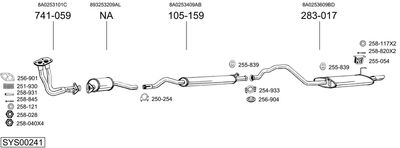 SISTEM DE ESAPAMENT BOSAL SYS00241