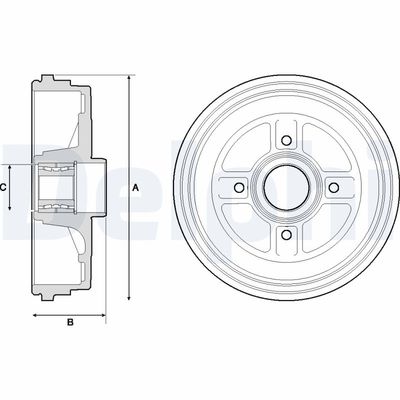 Brake Drum BFR496