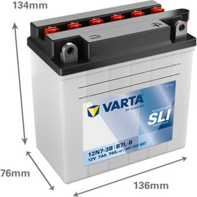 STARTERBATTERIE VARTA 507012007K544 1