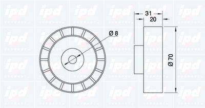 ROLA INTINZATOR CUREA TRANSMISIE IPD 140214 1