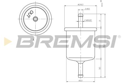 Топливный фильтр BREMSI FE1514 для INFINITI G20