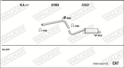 SISTEM DE ESAPAMENT WALKER VWK133517A