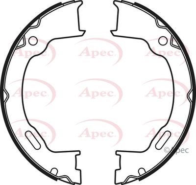 Brake Shoe Set, parking brake APEC SHU715