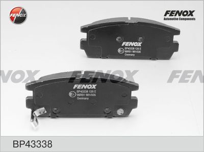 Комплект тормозных колодок, дисковый тормоз FENOX BP43338 для LANDWIND (JMC) X6
