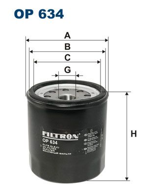 Масляный фильтр FILTRON OP 634 для ISUZU TROOPER