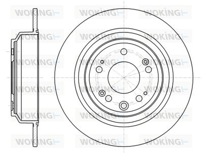 WOKING D61608.00 Тормозные диски  для HONDA ACCORD (Хонда Аккорд)