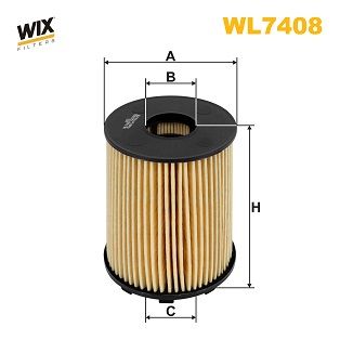 Масляный фильтр WIX FILTERS WL7408 для DODGE DART
