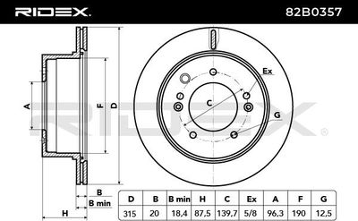 спирачен диск RIDEX