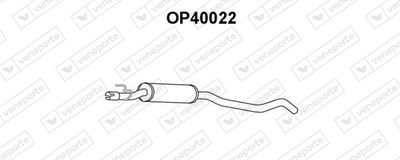 VENEPORTE OP40022 Глушитель выхлопных газов  для OPEL CORSA B (S93) 1.4 i (F08, F68, M68)