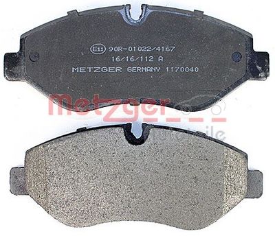 Brake Pad Set, disc brake 1170040