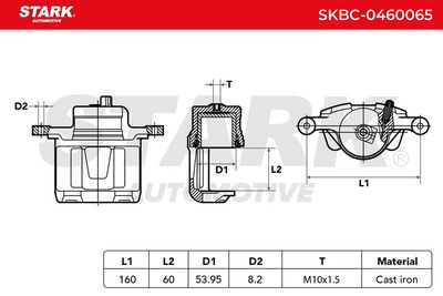 спирачен апарат STARK SKBC-0460065