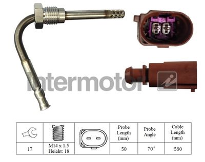 Sensor, exhaust gas temperature Intermotor 27054