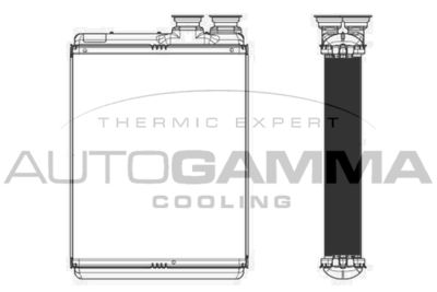 Теплообменник, отопление салона AUTOGAMMA 105515 для CITROËN DS3