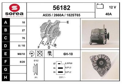 Генератор EAI 56182 для TALBOT SIMCA