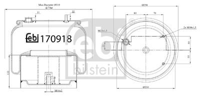 Bälgar, luftfjädring FEBI BILSTEIN 170918