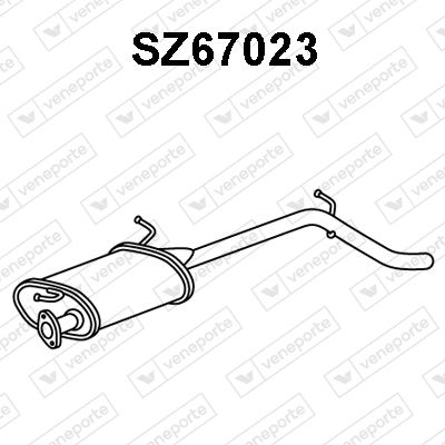 Глушитель выхлопных газов конечный VENEPORTE SZ67023 для SUZUKI WAGON