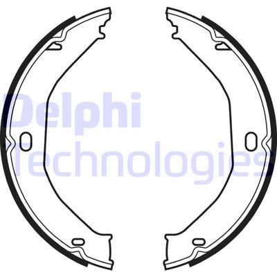 Комплект тормозных колодок DELPHI LS2078 для CHEVROLET EXPRESS