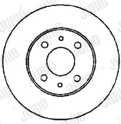 Тормозной диск JURID 561387J для FIAT FIORINO