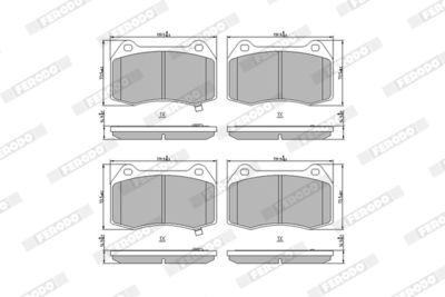 Brake Pad Set, disc brake FDB1561