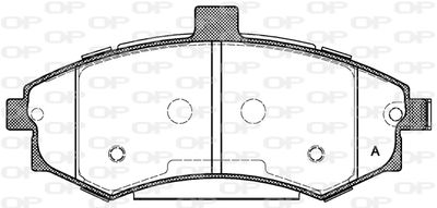 Комплект тормозных колодок, дисковый тормоз OPEN PARTS BPA0893.02 для HYUNDAI MATRIX