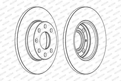 DISC FRANA FERODO DDF104 1