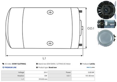 MOTOR ELECTRIC AS-PL DC9011LETRIKA 3