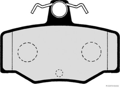 Zestaw klocków hamulcowych, hamulce tarczowe HERTH+BUSS JAKOPARTS J3611031