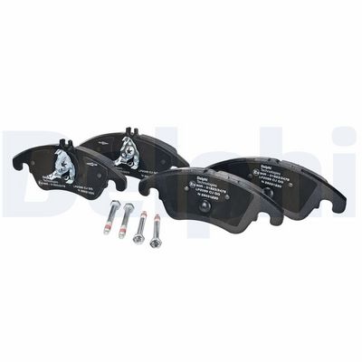 Remblokken set Voor (met een dempingskussen  met extra's), past: MERCEDES C (C204), C T-MODEL (S204), C (W204), CLS (C218), CLS SHOOTING BRAKE (X218), E (A207), E (C207) 1.6-5.5 01.07-