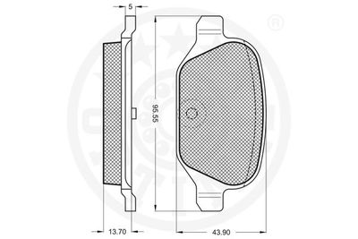 Brake Pad Set, disc brake 10390