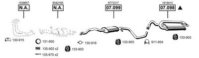 Изпускателна система ASMET FO070360