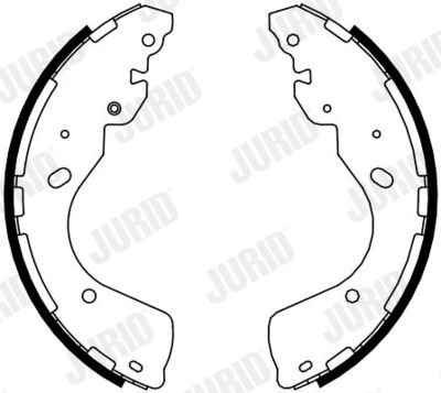 JURID 362648J Ремкомплект барабанных колодок  для FORD RANGER (Форд Рангер)