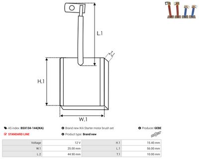 PERIE ELECTROMOTOR AS-PL BSX134144IKA 1