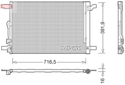 DENSO DCN32024 Радиатор кондиционера  для ALFA ROMEO 159 (Альфа-ромео 159)