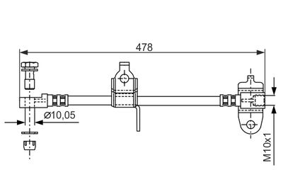 Brake Hose 1 987 481 070