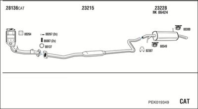 ABGASANLAGE WALKER PEK019349
