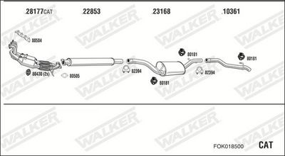 Изпускателна система WALKER FOK018500