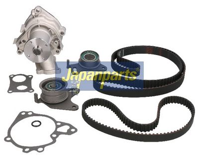 JAPANPARTS Vandens siurblio ir paskirstymo diržo komplektas