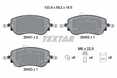 Brake Pad Set, disc brake 2645101